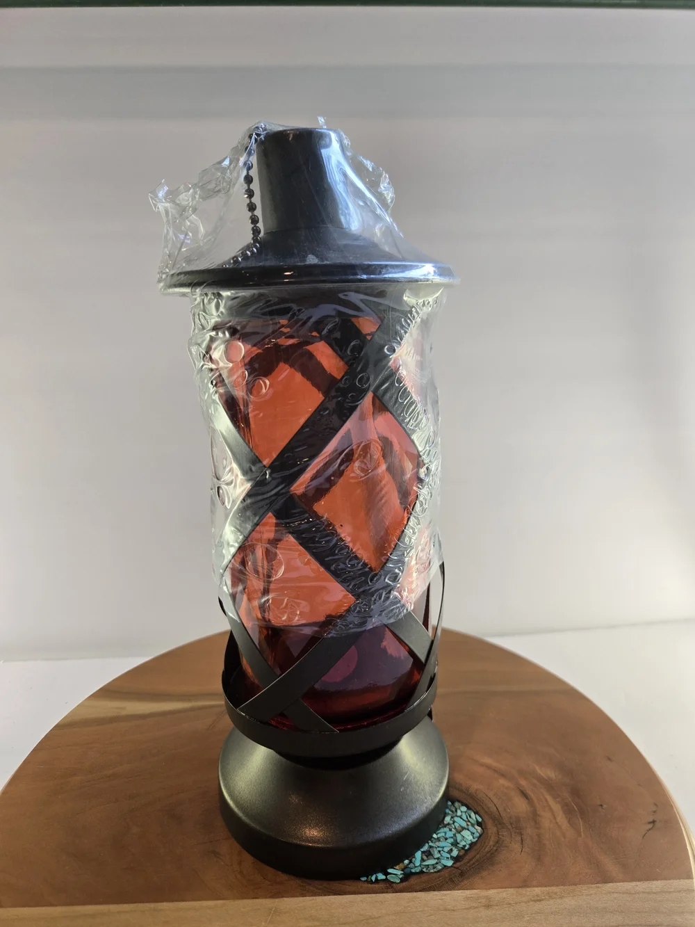 Infinity Table Torch Orange Patio Garden Light